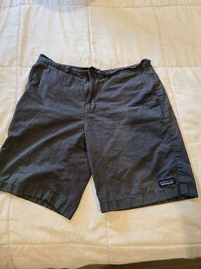 Patagonia Men's Charcoal Flat-Front Casual Shorts